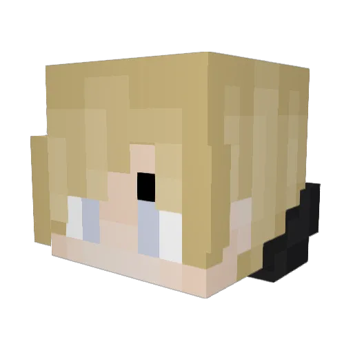kipteam Minecraft avatar head, 3D render