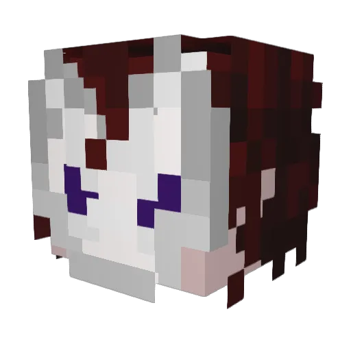 kir1c Minecraft avatar head, 3D render