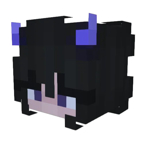 kira3726 Minecraft avatar head, 3D render
