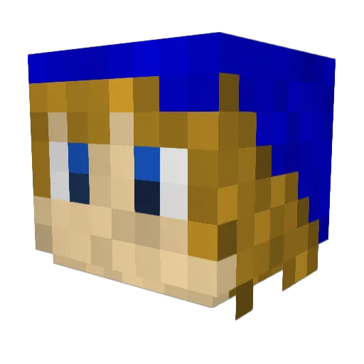 kira78590 Minecraft avatar head, 3D render