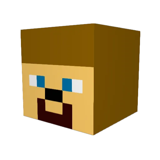 kira9910 Minecraft avatar head, 3D render