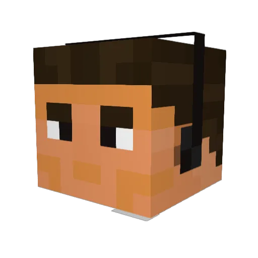 kira_bobr Minecraft avatar head, 3D render