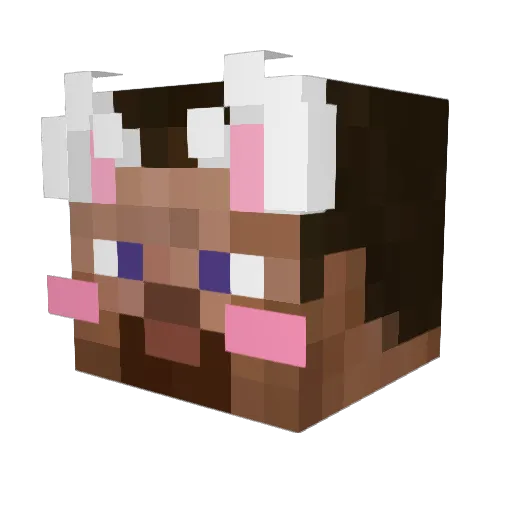 kiraa19 Minecraft avatar head, 3D render