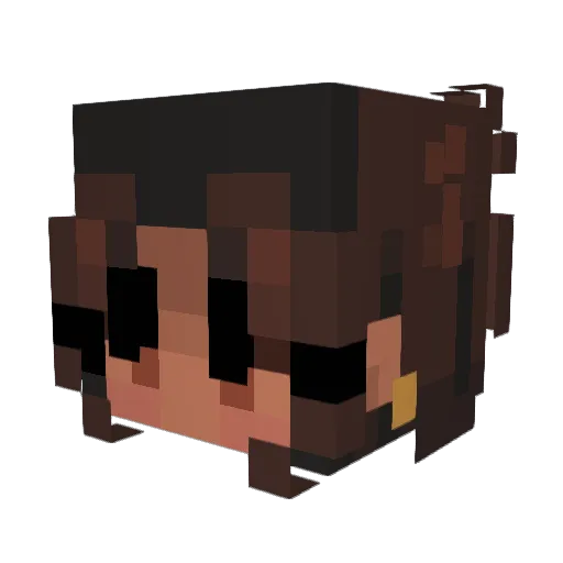 kirah_mimss Minecraft avatar head, 3D render