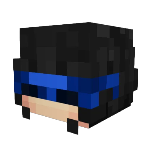 kiramml Minecraft avatar head, 3D render