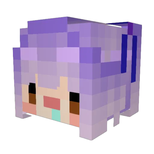 kirarin773 Minecraft avatar head, 3D render