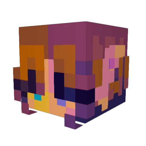 kirathefish Minecraft avatar head, 3D render