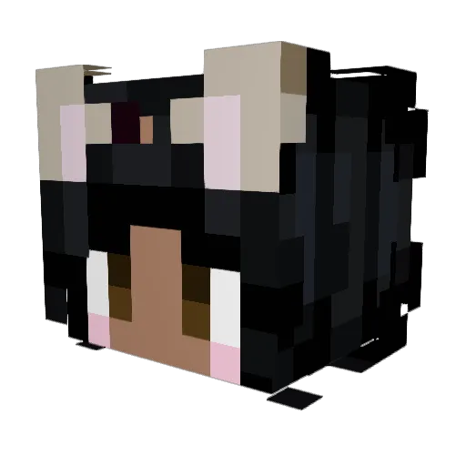 kiraxxjohnson Minecraft avatar head, 3D render