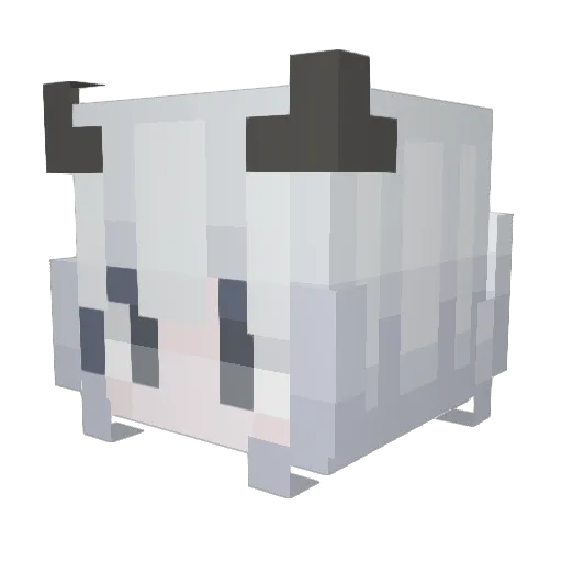 kirayaki Minecraft avatar head, 3D render