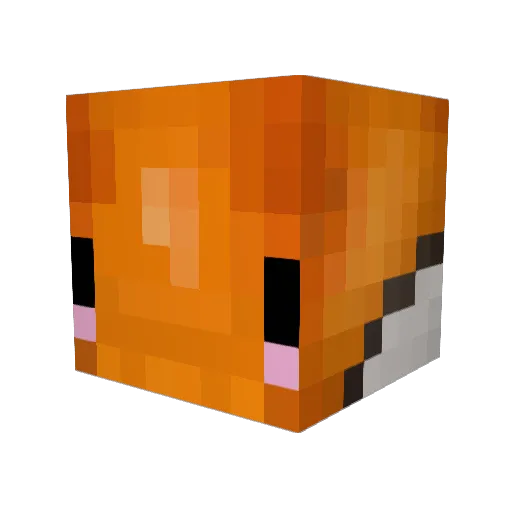 kirb44 Minecraft avatar head, 3D render