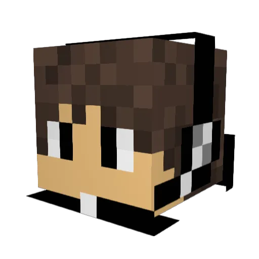 kirbiejay15 Minecraft avatar head, 3D render