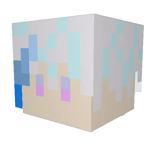 kirby0808 Minecraft avatar head, 3D render