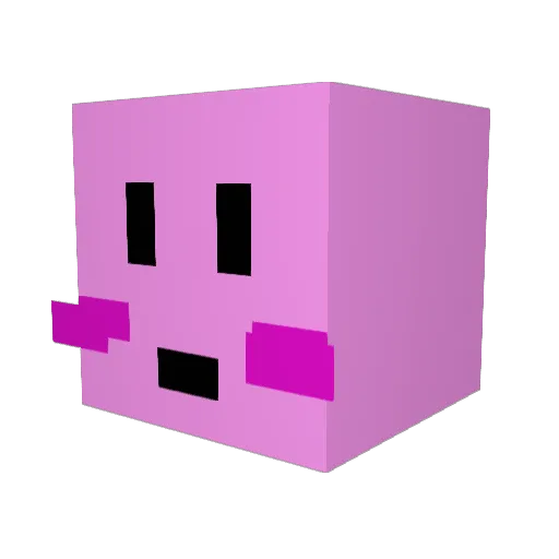 kirby1738 Minecraft avatar head, 3D render