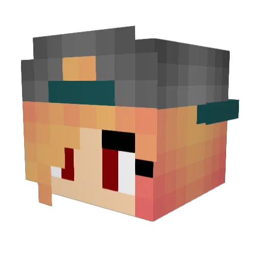 kirbydodo Minecraft avatar head, 3D render