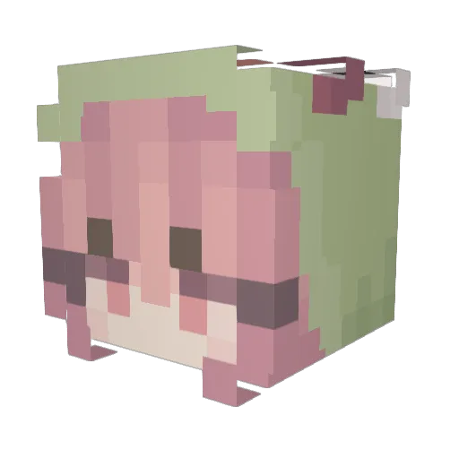 kirbyfan3 Minecraft avatar head, 3D render