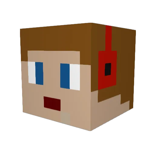 kirbyking09 Minecraft avatar head, 3D render