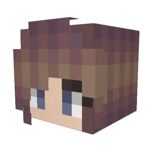kirbymuncher Minecraft avatar head, 3D render