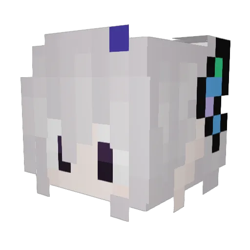 kirbysenpai Minecraft avatar head, 3D render