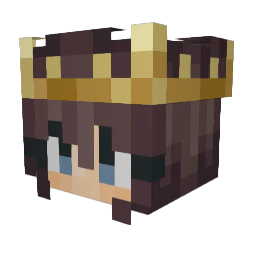 kirdee Minecraft avatar head, 3D render