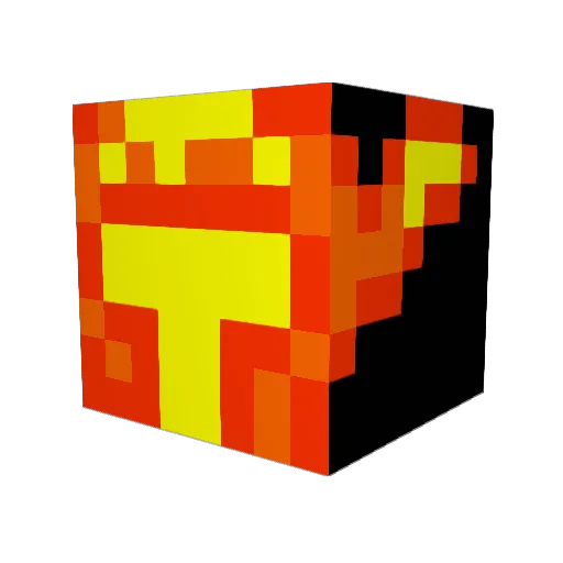 kirdet Minecraft avatar head, 3D render