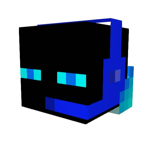 kirederf Minecraft avatar head, 3D render
