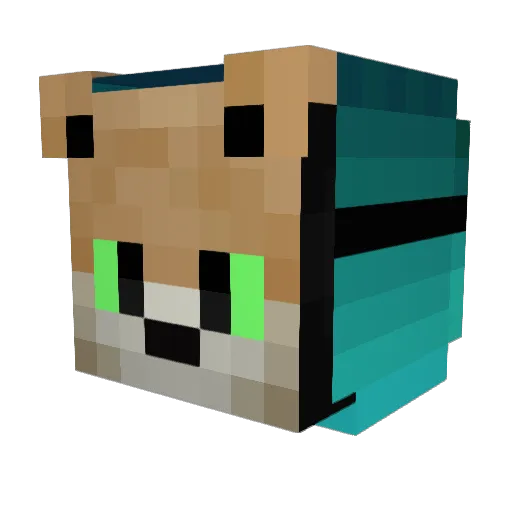 kireme09 Minecraft avatar head, 3D render