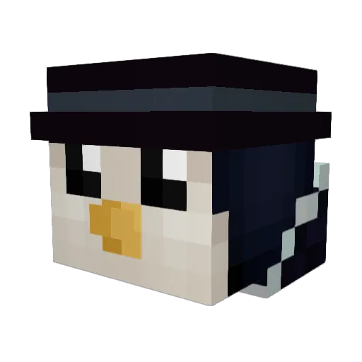 kirenairda Minecraft avatar head, 3D render