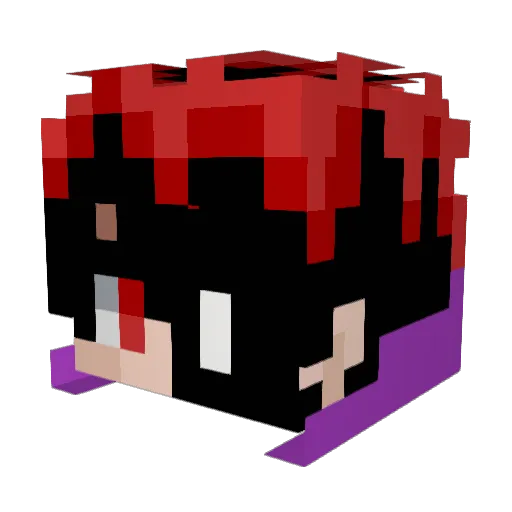 kirensay Minecraft avatar head, 3D render