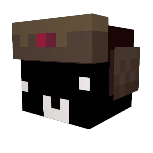 kirensin Minecraft avatar head, 3D render