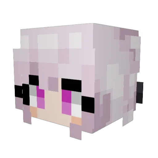 kireyu Minecraft avatar head, 3D render