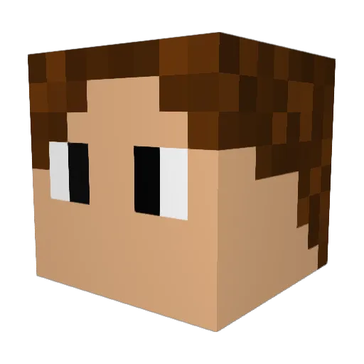 kiri871 Minecraft avatar head, 3D render