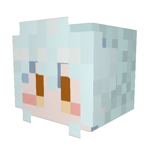 kiri96 Minecraft avatar head, 3D render