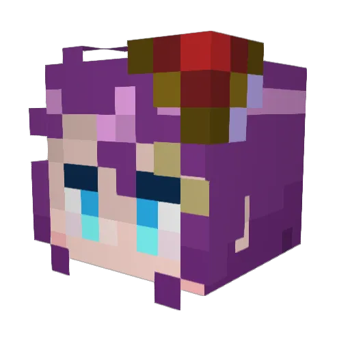 kiria_isurugi Minecraft avatar head, 3D render