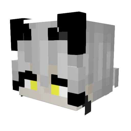 kiriekov Minecraft avatar head, 3D render