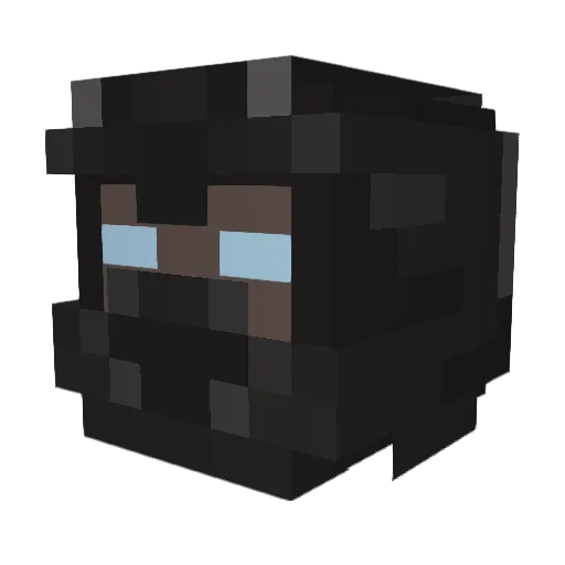 kirigarrr Minecraft avatar head, 3D render
