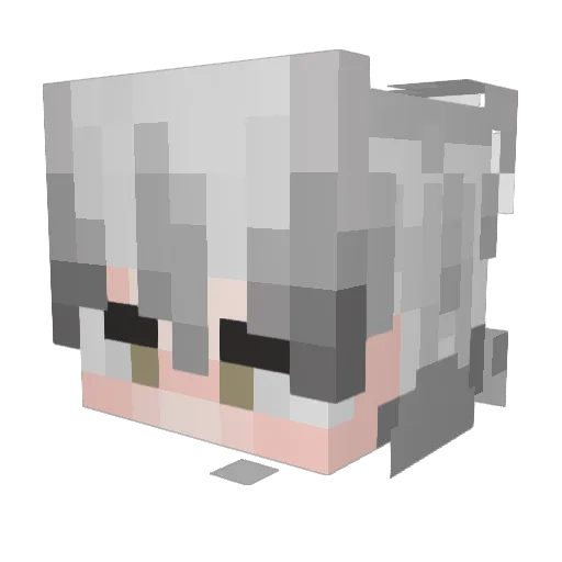 kirilloos Minecraft avatar head, 3D render