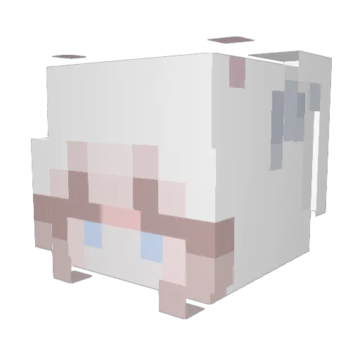 kirin720 Minecraft avatar head, 3D render
