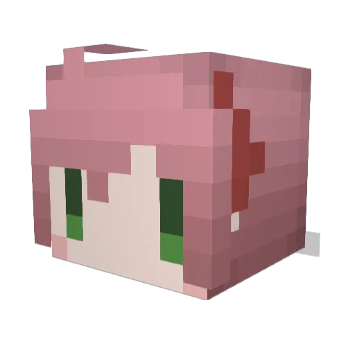 kirin91s Minecraft avatar head, 3D render