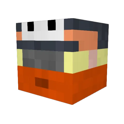 kirinagi Minecraft avatar head, 3D render