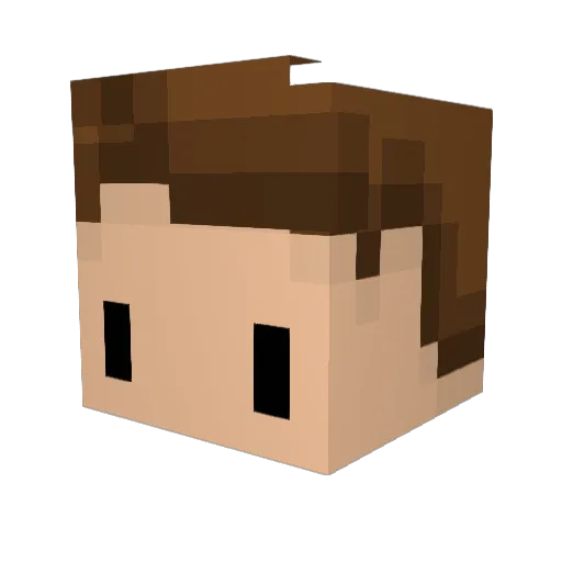 kirinchan2 Minecraft avatar head, 3D render