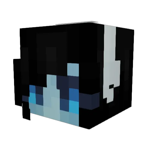 kirinzame Minecraft avatar head, 3D render
