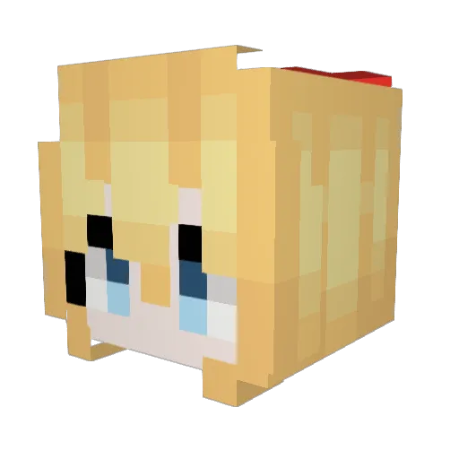 kirisaki1023 Minecraft avatar head, 3D render