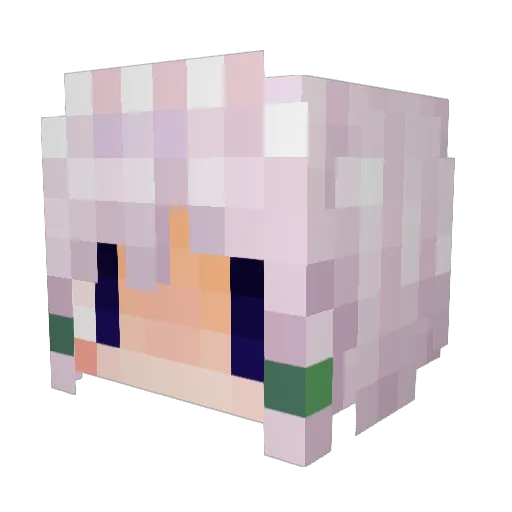 kirisano79 Minecraft avatar head, 3D render
