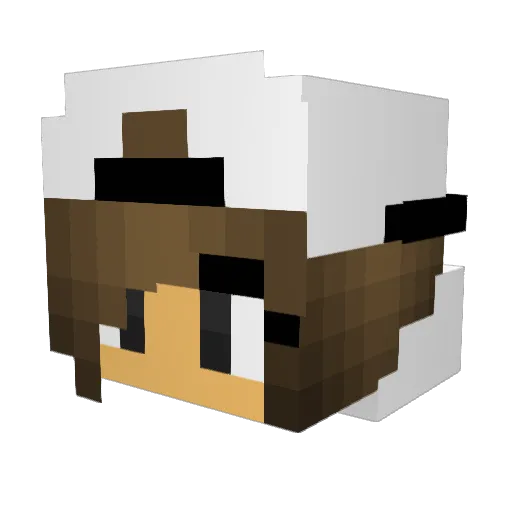 kirito05105 Minecraft avatar head, 3D render
