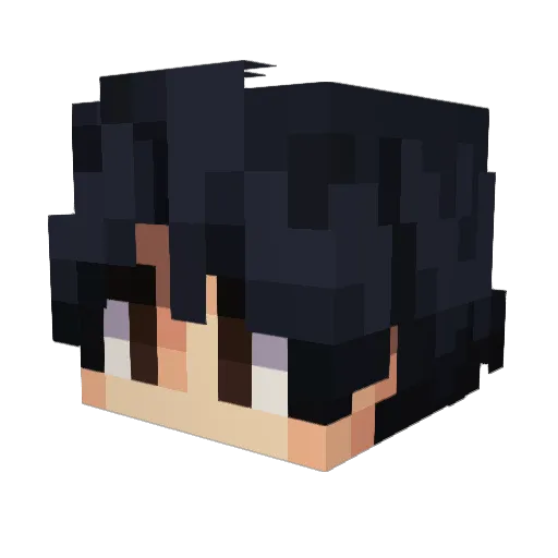 kirito071222 Minecraft avatar head, 3D render