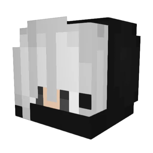 kiritoGoficial Minecraft avatar head, 3D render