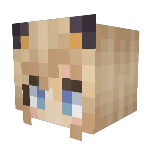 kirito_shidao Minecraft avatar head, 3D render