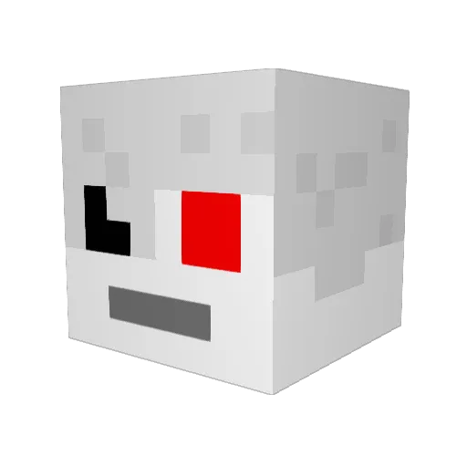 kiritoghoul11 Minecraft avatar head, 3D render