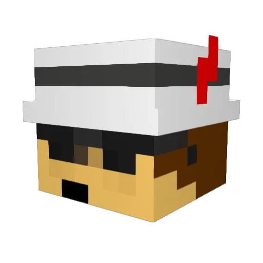 kirk4671 Minecraft avatar head, 3D render