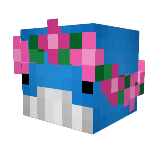 kirkcatcat Minecraft avatar head, 3D render